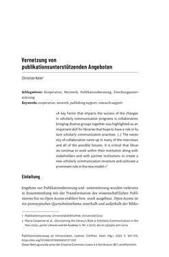 Image of the Page - 367 - in Publikationsberatung an Universitäten - Ein Praxisleitfaden zum Aufbau publikationsunterstützender Services