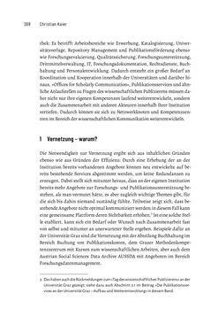 Image of the Page - 368 - in Publikationsberatung an Universitäten - Ein Praxisleitfaden zum Aufbau publikationsunterstützender Services