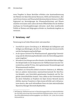 Image of the Page - 370 - in Publikationsberatung an Universitäten - Ein Praxisleitfaden zum Aufbau publikationsunterstützender Services