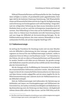 Image of the Page - 383 - in Publikationsberatung an Universitäten - Ein Praxisleitfaden zum Aufbau publikationsunterstützender Services