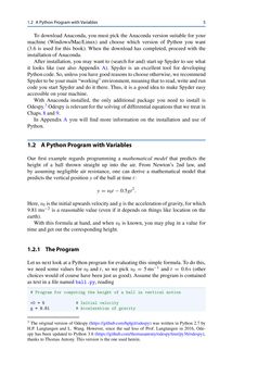Bild der Seite - 5 - in Programming for Computations – Python - A Gentle Introduction to Numerical Simulations with Python 3.6, Band Second Edition