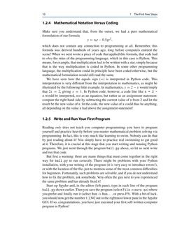 Image of the Page - 10 - in Programming for Computations – Python - A Gentle Introduction to Numerical Simulations with Python 3.6, Volume Second Edition