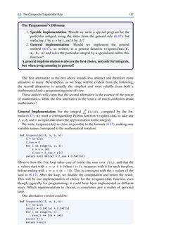 Image of the Page - 137 - in Programming for Computations – Python - A Gentle Introduction to Numerical Simulations with Python 3.6, Volume Second Edition