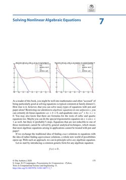 Image of the Page - 175 - in Programming for Computations – Python - A Gentle Introduction to Numerical Simulations with Python 3.6, Volume Second Edition