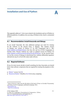 Image of the Page - 311 - in Programming for Computations – Python - A Gentle Introduction to Numerical Simulations with Python 3.6, Volume Second Edition