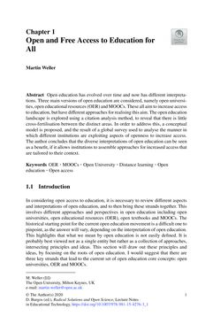 Bild der Seite - 1 - in Radical Solutions and Open Science - An Open Approach to Boost Higher Education
