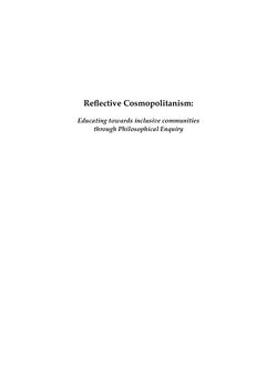 Bild der Seite - (000001) - in Reflective Cosmopolitanism - Educating towards inclusive communities through Philosophical Enquiry