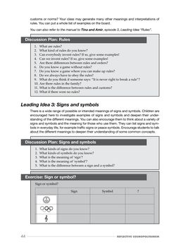 Image of the Page - 44 - in Reflective Cosmopolitanism - Educating towards inclusive communities through Philosophical Enquiry