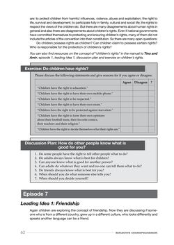 Bild der Seite - 62 - in Reflective Cosmopolitanism - Educating towards inclusive communities through Philosophical Enquiry