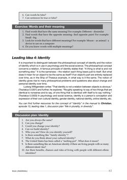 Bild der Seite - 65 - in Reflective Cosmopolitanism - Educating towards inclusive communities through Philosophical Enquiry