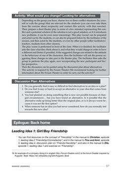 Bild der Seite - 87 - in Reflective Cosmopolitanism - Educating towards inclusive communities through Philosophical Enquiry