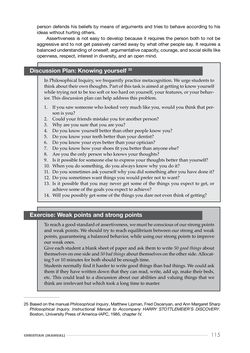 Image of the Page - 115 - in Reflective Cosmopolitanism - Educating towards inclusive communities through Philosophical Enquiry