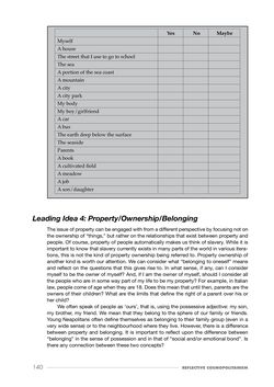 Image of the Page - 140 - in Reflective Cosmopolitanism - Educating towards inclusive communities through Philosophical Enquiry