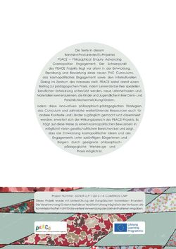 Image of the Page - Einband hinten - in Reflexiver Kosmopolitanismus - Entwicklung einer Forschungsgemeinschaft durch den philosophischen Dialog