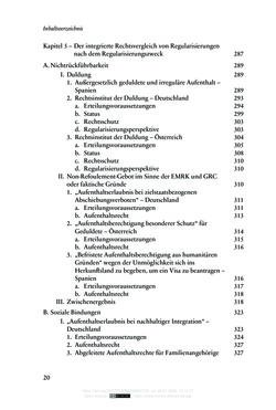 Bild der Seite - 20 - in Regularisierungen irregulär aufhältiger Migrantinnen und Migranten - Deutschland, Österreich und Spanien im Rechtsvergleich