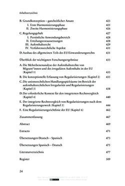 Bild der Seite - 24 - in Regularisierungen irregulär aufhältiger Migrantinnen und Migranten - Deutschland, Österreich und Spanien im Rechtsvergleich