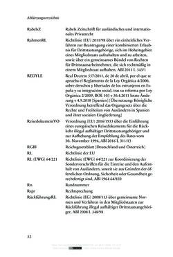Image of the Page - 32 - in Regularisierungen irregulär aufhältiger Migrantinnen und Migranten - Deutschland, Österreich und Spanien im Rechtsvergleich