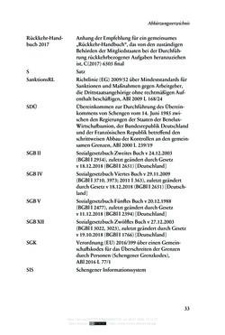 Bild der Seite - 33 - in Regularisierungen irregulär aufhältiger Migrantinnen und Migranten - Deutschland, Österreich und Spanien im Rechtsvergleich