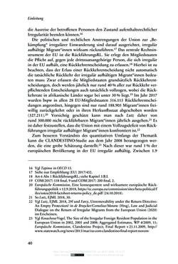 Bild der Seite - 40 - in Regularisierungen irregulär aufhältiger Migrantinnen und Migranten - Deutschland, Österreich und Spanien im Rechtsvergleich