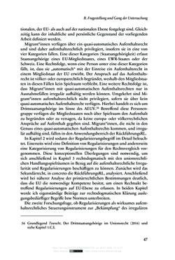Bild der Seite - 47 - in Regularisierungen irregulär aufhältiger Migrantinnen und Migranten - Deutschland, Österreich und Spanien im Rechtsvergleich