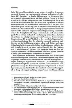 Bild der Seite - 52 - in Regularisierungen irregulär aufhältiger Migrantinnen und Migranten - Deutschland, Österreich und Spanien im Rechtsvergleich