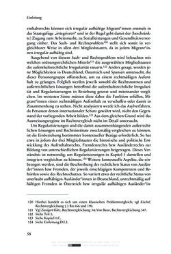 Bild der Seite - 58 - in Regularisierungen irregulär aufhältiger Migrantinnen und Migranten - Deutschland, Österreich und Spanien im Rechtsvergleich
