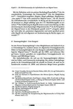 Image of the Page - 82 - in Regularisierungen irregulär aufhältiger Migrantinnen und Migranten - Deutschland, Österreich und Spanien im Rechtsvergleich