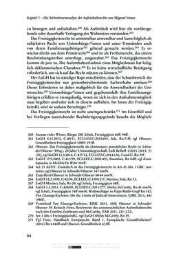 Bild der Seite - 84 - in Regularisierungen irregulär aufhältiger Migrantinnen und Migranten - Deutschland, Österreich und Spanien im Rechtsvergleich