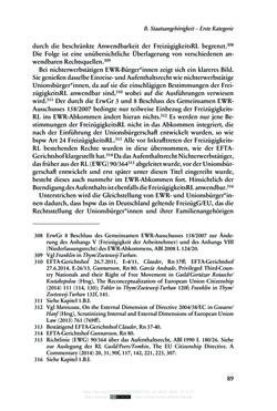 Image of the Page - 89 - in Regularisierungen irregulär aufhältiger Migrantinnen und Migranten - Deutschland, Österreich und Spanien im Rechtsvergleich