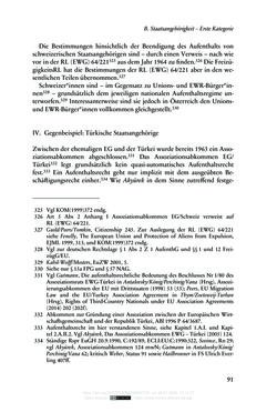 Bild der Seite - 91 - in Regularisierungen irregulär aufhältiger Migrantinnen und Migranten - Deutschland, Österreich und Spanien im Rechtsvergleich