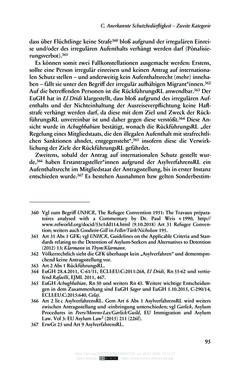 Bild der Seite - 95 - in Regularisierungen irregulär aufhältiger Migrantinnen und Migranten - Deutschland, Österreich und Spanien im Rechtsvergleich