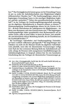 Bild der Seite - 99 - in Regularisierungen irregulär aufhältiger Migrantinnen und Migranten - Deutschland, Österreich und Spanien im Rechtsvergleich
