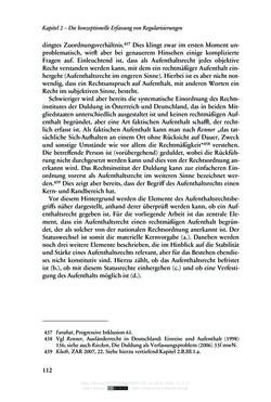 Image of the Page - 112 - in Regularisierungen irregulär aufhältiger Migrantinnen und Migranten - Deutschland, Österreich und Spanien im Rechtsvergleich