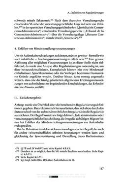 Bild der Seite - 117 - in Regularisierungen irregulär aufhältiger Migrantinnen und Migranten - Deutschland, Österreich und Spanien im Rechtsvergleich