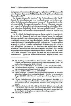 Image of the Page - 124 - in Regularisierungen irregulär aufhältiger Migrantinnen und Migranten - Deutschland, Österreich und Spanien im Rechtsvergleich