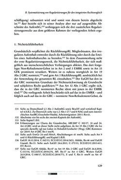 Image of the Page - 129 - in Regularisierungen irregulär aufhältiger Migrantinnen und Migranten - Deutschland, Österreich und Spanien im Rechtsvergleich