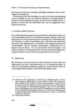 Bild der Seite - 138 - in Regularisierungen irregulär aufhältiger Migrantinnen und Migranten - Deutschland, Österreich und Spanien im Rechtsvergleich