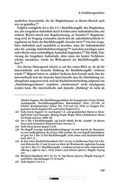 Bild der Seite - 149 - in Regularisierungen irregulär aufhältiger Migrantinnen und Migranten - Deutschland, Österreich und Spanien im Rechtsvergleich