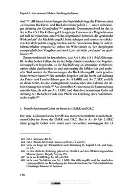 Bild der Seite - 158 - in Regularisierungen irregulär aufhältiger Migrantinnen und Migranten - Deutschland, Österreich und Spanien im Rechtsvergleich