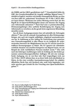 Bild der Seite - 170 - in Regularisierungen irregulär aufhältiger Migrantinnen und Migranten - Deutschland, Österreich und Spanien im Rechtsvergleich