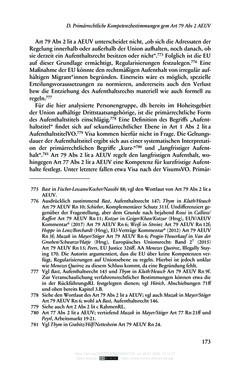 Bild der Seite - 173 - in Regularisierungen irregulär aufhältiger Migrantinnen und Migranten - Deutschland, Österreich und Spanien im Rechtsvergleich