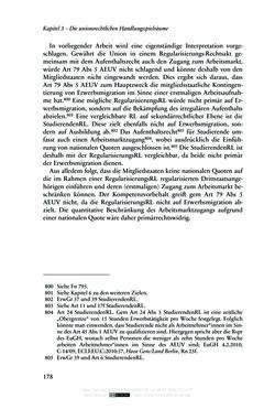 Bild der Seite - 178 - in Regularisierungen irregulär aufhältiger Migrantinnen und Migranten - Deutschland, Österreich und Spanien im Rechtsvergleich