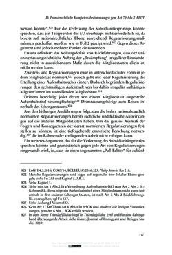 Bild der Seite - 181 - in Regularisierungen irregulär aufhältiger Migrantinnen und Migranten - Deutschland, Österreich und Spanien im Rechtsvergleich