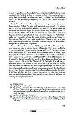 Image of the Page - 193 - in Regularisierungen irregulär aufhältiger Migrantinnen und Migranten - Deutschland, Österreich und Spanien im Rechtsvergleich