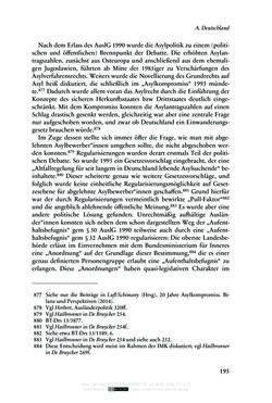 Image of the Page - 195 - in Regularisierungen irregulär aufhältiger Migrantinnen und Migranten - Deutschland, Österreich und Spanien im Rechtsvergleich