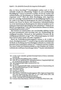 Image of the Page - 202 - in Regularisierungen irregulär aufhältiger Migrantinnen und Migranten - Deutschland, Österreich und Spanien im Rechtsvergleich