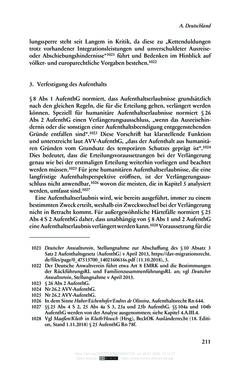 Bild der Seite - 211 - in Regularisierungen irregulär aufhältiger Migrantinnen und Migranten - Deutschland, Österreich und Spanien im Rechtsvergleich