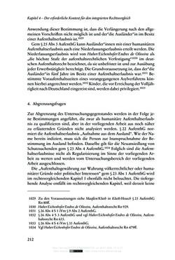 Bild der Seite - 212 - in Regularisierungen irregulär aufhältiger Migrantinnen und Migranten - Deutschland, Österreich und Spanien im Rechtsvergleich
