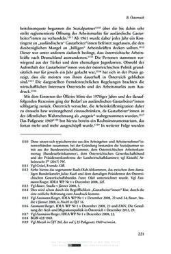 Image of the Page - 221 - in Regularisierungen irregulär aufhältiger Migrantinnen und Migranten - Deutschland, Österreich und Spanien im Rechtsvergleich