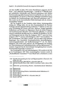 Image of the Page - 222 - in Regularisierungen irregulär aufhältiger Migrantinnen und Migranten - Deutschland, Österreich und Spanien im Rechtsvergleich